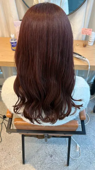 ロング カラー はらだ みはるのヘアスタイル