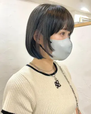 ショート カラー パーマ 髪質改善 縮毛矯正/ レイヤー/銀座/本木のヘアスタイル