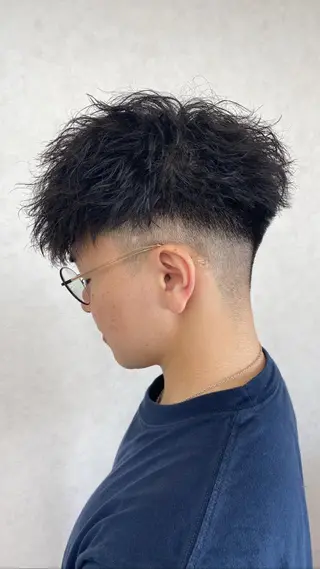 パーマ メンズ Lumiere 鈴木翔平のヘアスタイル