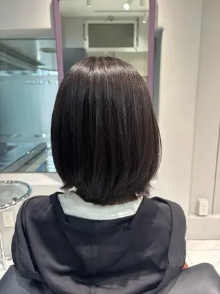 ショート 【巻けるストレート】 【髪質改善カラー】のヘアスタイル