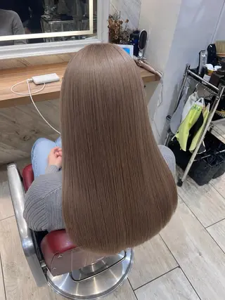 ロング カラー 横浜/ミルクティー カラー🤍みうのヘアスタイル