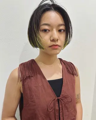 ショート カラー 村上雅人 ナチュラルモードのヘアスタイル