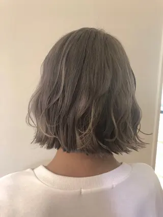 セミロング カラー 韓国hair ·͜· watanabeのヘアスタイル