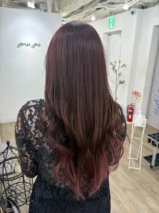 ロング カラー 韓国レイヤー🦋 ブリーチtomokoのヘアスタイル