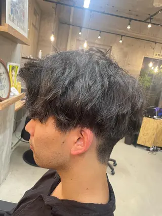 ミディアム メンズ縮毛矯正 細谷碧海のヘアスタイル
