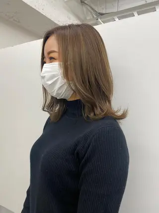 ミディアム 韓国好き🇰🇷 美容師MIKUのヘアスタイル