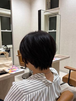 ショート ⭐️うる艶カラー 募集　まゆ⭐️のヘアスタイル