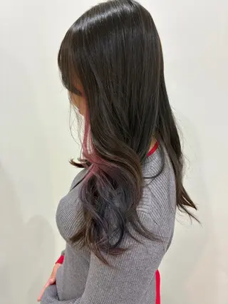 セミロング カラー レイヤー/ヘアセット 💐nao.のヘアスタイル