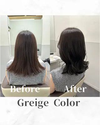 セミロング カラー 【美髪矯正 /髪質改善】RINのヘアスタイル