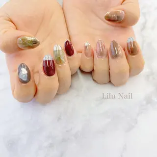 ネイル モチの良さ◉ フィルインネイル♡のネイルデザイン