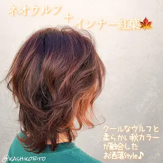 ミディアム カラー ✨ケア×デザイン🎨 杉本賢人のヘアスタイル
