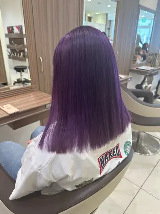 ミディアム カラー ブリーチ🎨デザイン カラー/れいじ🩶のヘアスタイル