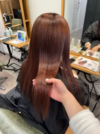ロング カラー ヘアアレンジ 髪質改善縮毛矯正/ エクステ/ひふみ🌛のヘアスタイル