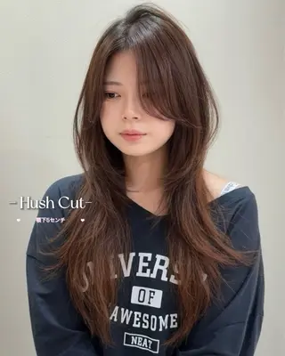 ロング カラー 大人韓国レイヤ ー特化｜角岡泉希🩶のヘアスタイル