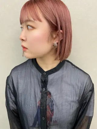 ショート カラー -福岡博多筑紫口- 大津成美のヘアスタイル