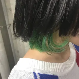 ショート カラー パーマ ヘアアレンジ メンズ キッズ ネイル マツエク・マツパ サロンドミルク 渋谷高比良のヘアスタイル