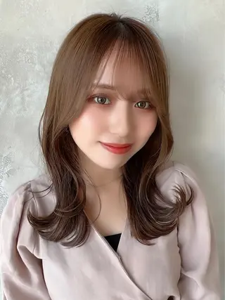 セミロング 🧡くびれヘア/前髪 顔周り🧡久原結衣のヘアスタイル