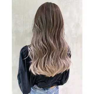 ロング カラー パーマ ヘアアレンジ ITbyALBUM 松戸のヘアスタイル
