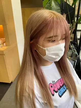 ロング カラー ヘアアレンジ TSUNA 🌙 Lim 五反田のマツエク・マツパデザイン