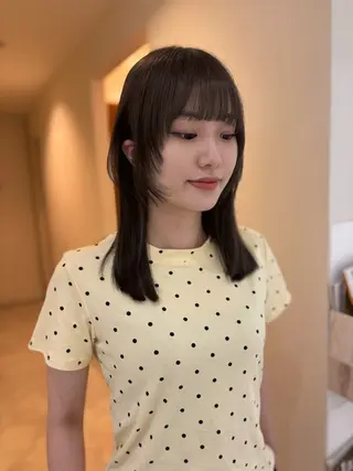ミディアム カラー kotone🦋艶髪 似合わせカットカラーのヘアスタイル