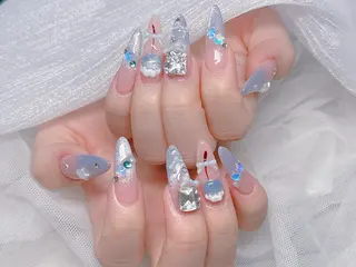 ロング カラー yuna ユナのネイルデザイン