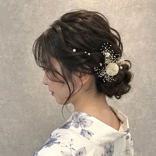 ヘアアレンジ 小島 咲音/艶カラー /レイヤー/縮毛矯正のヘアスタイル
