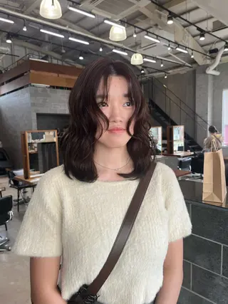 セミロング カラー ヒラノホナミ 🫧艶髪🫧髪質改善のヘアスタイル