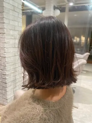 ミディアム カラー Tanaka Aoiのヘアスタイル