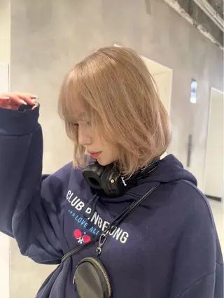 ショート カラー ブリーチ特化🌻 ショート/akaneのヘアスタイル