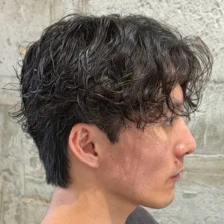 パーマ メンズ 【束感セット】 あおいのヘアスタイル