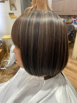 ミディアム 代表　しみず としやのヘアスタイル