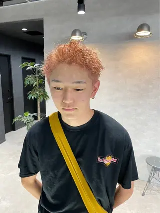 ショート カラー パーマ メンズ 🔥メンズ 特化🔥菊水皐暉🔥のヘアスタイル