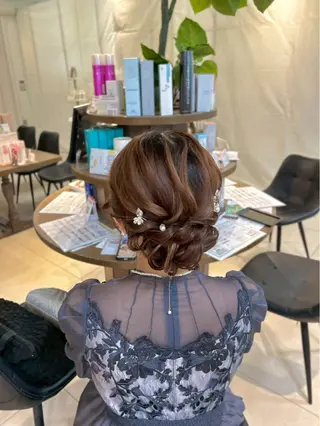 ヘアアレンジ 🎀ゆづき🫧 透明感/アレンジ💝のヘアスタイル