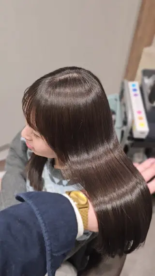 セミロング カラー 【垢抜けカラー/ 縮毛矯正】Taikiのヘアスタイル