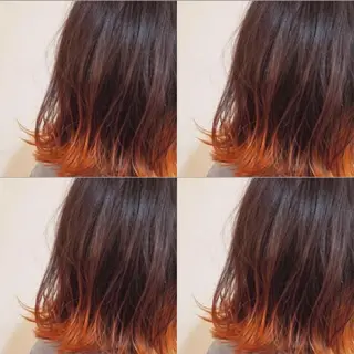 セミロング カラー レイヤー×艶髪特化 マネージャー安藤光司のヘアスタイル