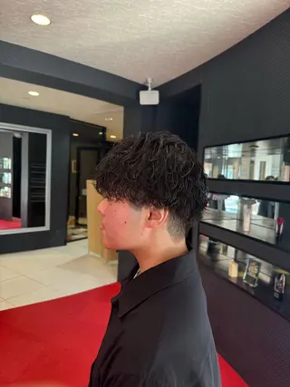 パーマ メンズ 水谷 亮太のヘアスタイル
