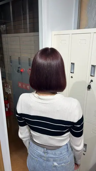 ミディアム 冨田 悠稀/ 髪質改善縮毛&カラーのヘアスタイル