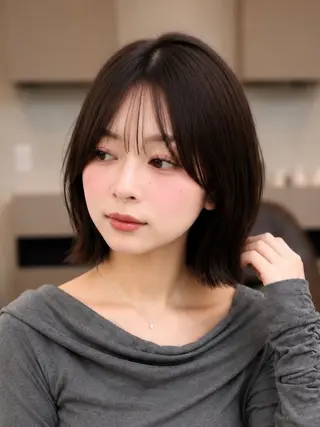 カラー 丸山 心 / 艶カラーのヘアスタイル