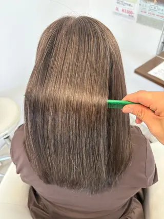 ミディアム SHO担当髪質改善 東加古川アーティブのヘアスタイル