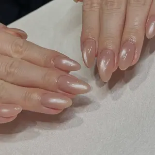 ネイル パラジェル*甘皮ケア 大人カジュアルのネイルデザイン