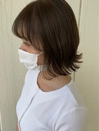 ショート カラー 顔まわりカット✄ ベージュカラー🧸のヘアスタイル