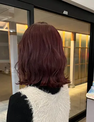 カラー 透明感カラー 結羽愛のヘアスタイル