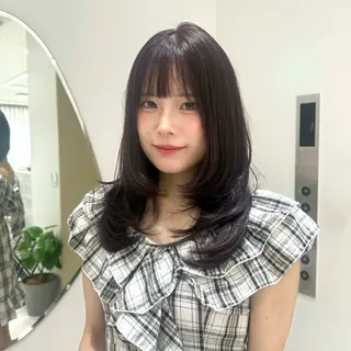 セミロング Zina天神🌻 Honokaのヘアスタイル