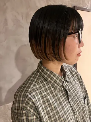 ショート カラー くるみ🩰/ボブ レイヤー/暖色カラーのヘアスタイル
