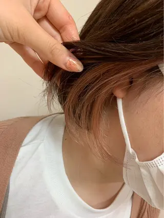 ミディアム ハイトーン🌈韓国風 🇰🇷りこぴん🎀のヘアスタイル