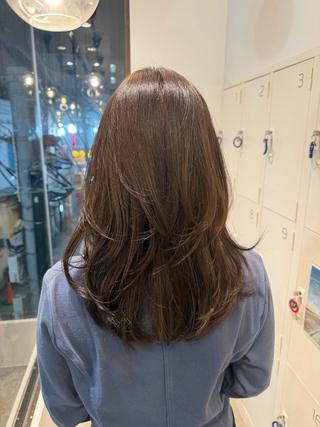 ミディアム 海外風レイヤー🦋 suzuna𓂃꙳⋆のヘアスタイル