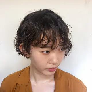 ショート パーマ AOI🕊️横浜 メンズ/レイヤーのヘアスタイル
