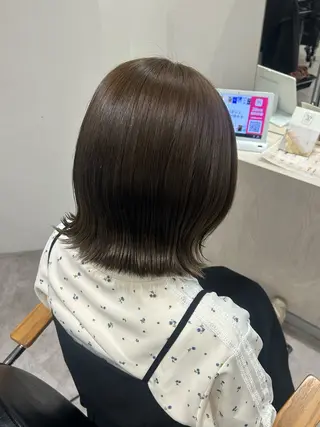 ミディアム カラー ヘアアレンジ ボブ /ニュアンス/ satomi🧸💖のヘアスタイル