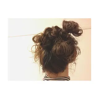 ロング パーマ ヘアアレンジ くるくるパーマ aikoのヘアスタイル
