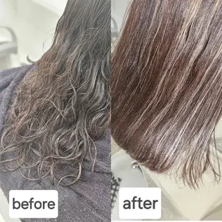 セミロング 林慶吾/ショート /ダメージレスカラーのヘアスタイル